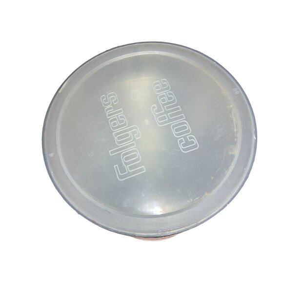 Folgers Mountain Grown Tin Metal Coffee Can w/ Lid COFFEE HOUSE- empty - Picture 4 of 15